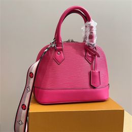 Lady Fashion Alma Bb Handbag Crossbody Bags Designer Shell Shoulder Bag Cross Body Hot Pink Purse Clutch Tote Small Handbags