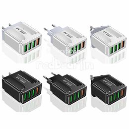 45W QC3.0 Fast Quick Charge Wall Charger 4USb Ports EU US Adapters For IPhone 11 12 13 14 15 Pro Max Samsung Htc f1