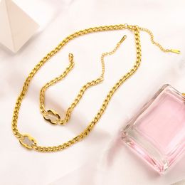 Classic Style Designer Necklaces Bracelet Set Birthday Party Women Family Gifts Jewelry Set Street Brand High Quality Bracelet 18K Gold Plated Pendant Necklace