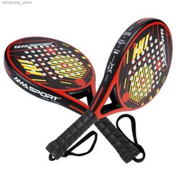 Tennis Rackets Professional Padel Racket Carbon Soft EVA Tennis Racket For Men Women Training Accessories Padd Q231109