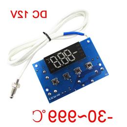 Freeshipping DC 12V -30~999C Digital High Temperature Control Switch Thermostat K Thermocouple for car Baqeq