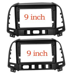 2 Din Car Radio Installation GPS Plastic Fascia Panel Frame and Cable for HYUNDAI Santa Fe IX45 2006~2012 Dash Mount Kit