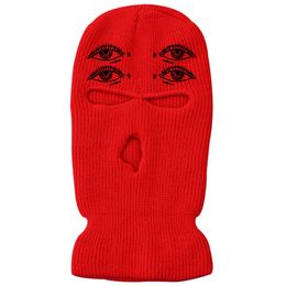 Ski Mask 3 Hole Balaclavas Winter Hat Three 20 Top Order 89LK