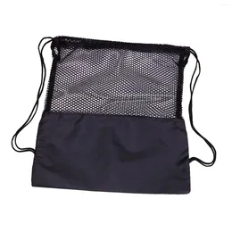 Outdoor Bags Basketball Mesh Bag Sackpack Ball Holder Drawstring Backpack Storage For Dance Volleyball Travel Football Marathons