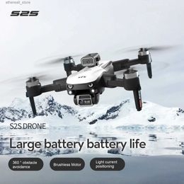 Drones S2S Mini Drone 4k Profesional 8K HD Camera Flighting 25min Obstacle Avoidance Brushless Foldable Quadcopter RC Dron Kids Toys Q231108