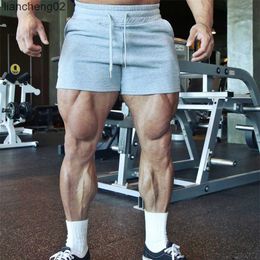 Men's Shorts Training Short Men 3 Part Length Elastic Waist Sweat Shorts Men Sportswear Bottoms Cotton Shorts Fitness Gym Clothes For Men W0408