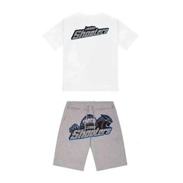 2023 Limited Edition Trapstar T Shirt Short Sleeve Shorts Shooter Suit London Street Fashion Cotton Comfort Couple Tidal Flow Design