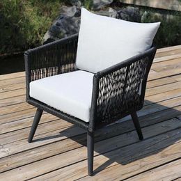 Camp Furniture Outdoor Rattan Sofa Balcony Leisure Garden Beautiful Sturdy Durable Waterproof Sun Protection Permeable