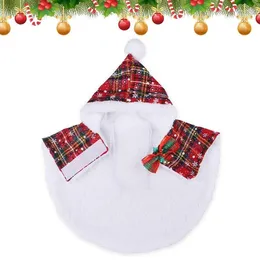 Cat Costumes Christmas Dog Clothes Hooded With Pompoms Pet Costume Accessories For Travel Po Props Party