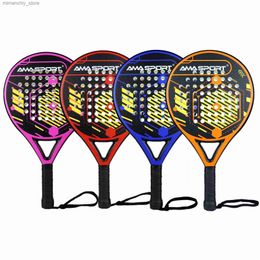 Tennis Rackets AMA SPORT Pad Padd Racquet Tennis Racket Carbon Fibre Beach Tenis Pad EVA SOFT Mory Core 38mm Q231109