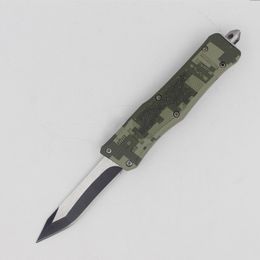 High Quality 7 Inch 616 Mini Automatic Tactical Knife 440C Black & Wire Drawing Snake Blade Zinc-aluminum Alloy Handle EDC Pocket Knives