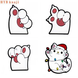 HYBkuaji custom new cat paw shoe charms wholesale shoes decorations pvc buckles for shoes