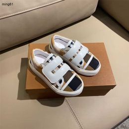 Brand Kids Vintage plaid shoes designer girl boy rubber casual sneakers buckle strap children autumn winter baby gym sports shoe
