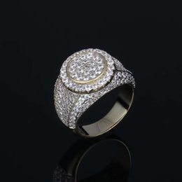 Designer Jewelry Amuse round shape brazilian designs jewelry 18k gold plated zirconia micro pave chunky rings for men male