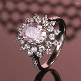 Wedding Rings Beautiful Fashion Pink Ring For Women Redean Cut Select Colour Treasure Cross-border Wholesale Female