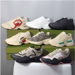 YYDesigners Sneakers Rhyton Casual Shoes Men Women Trainers Luxury Platform Shoes Chaussures Multicolor Vintage Sneaker