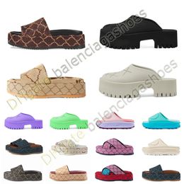 2023 slipper women mules sandals men famous slides waterfront pink beige leather sandal Summer Beach Shoes House Outdoor Party Classic Sandale Big Size 45