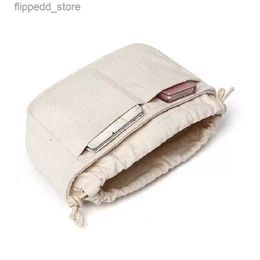 Cosmetic Bags Canvas Insert Bag Fit For Designer Brand Bag Inner Makeup Organizer Cosmetic Handbags Large Capacity Tote Base Shaper Liner Bags Q231108