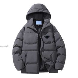 P-ra Designer Autumn/winter Fashion Thickened Warm Hooded Coat Short Workwear Outerwear Bread Down Cotton Jacket Coats