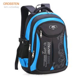 School Bags Crossten Top quality Waterproof Children's backpack boys girls Primary schoolbag Kindergarten Infantil Kids backpack Mochila 230408