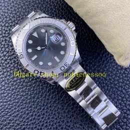 Mens 904L Steel Watches Men's 40mm 126622 Rhodium Dial Platinum Bezel Clean Cal.3235 Movement Automatic Mechanical 116622 CleanF Sport Watch