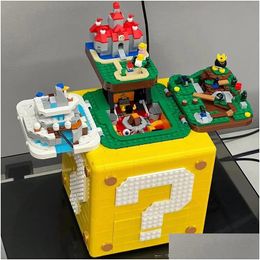 Blocks Kids Toys Gift Set Compatible 71395 Birthday Movie Game Modar Ed 64 Question Mark Box Model Building Bricks Yjghgfh Drop Deli Otrlw