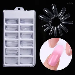 False Nails 100Pcs Quick Extension Mould Tips Finger Extended Dual Forms Nail Art UV Gel Full Tool