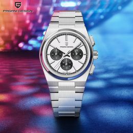 Wristwatches PAGANI DESIGN 2023 Men Quartz Sports Waterproof Watch for Sapphire Glass Automatic Relogio Masculino