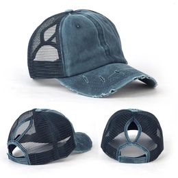 Ball Caps Opening Mesh Adjustable Cap Baseball With Breathable Unisex Visor