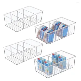 Storage Bottles Refrigerator Pantry Organizer Box Plastic Food Compartment Container Dining Cafe Freezer Stackable Removable