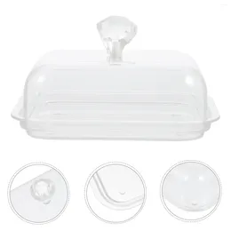 Dinnerware Sets Butter Dish With Lid Keeper Handle For Sticks Elegant Covered Kitchen Storage Lunch Box