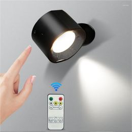 Wall Lamp Remote Control LED Light USB Rechargeable Oplaadbare Wandlamp Magnetic With 2000mAh Battery Operated