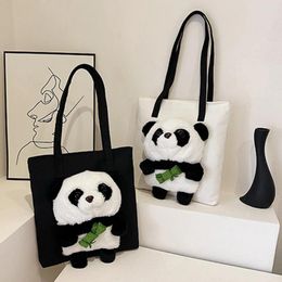 Evening Bags Panda Lady Party Bag Fashion Shoulder Canvas Daily Style Luxury Women's Shopping Handbag Occasion Crossbody