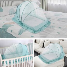 Crib Netting Portable Foldable Children'S Mosquito Tent Children Summer Cradle Bed Sleeping Pad ewtgwr 230407