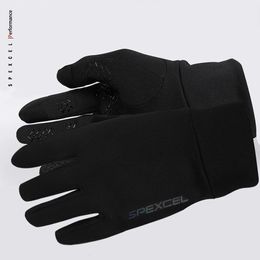 Cycling Gloves SPEXCEL PRO TEAM Winter Thermal Fleece Cycling gloves full finger road race bicycle gloves Black 231108