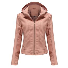 Women's Jackets Women Leather Jacket Biker Coat High Quality Coats Waterproof Cold-proof Pu JacketWomen's