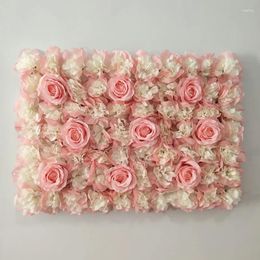 Decorative Flowers Artificial Flower Walls For Christmas Decoration Roses Panels Hanging Plant 40x60CM Floral