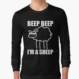 Men's T Shirts Beep. I'm A Sheep. I Said Beep Sheep.-Asdfmovie10 Long Sleeve Shirt Pure Cotton Big Size Asdfmovie10