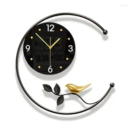 Wall Clocks Fashion Living Room Clock Large Simple Creative Quiet Fancy Cute Modern Light Luxury Reloj De Pared Home Decor