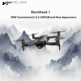 Drones Hubsan Black Hawk 1 GPS Drone 4k Profesional 5G WIFI 9km Transmission 1/2.6 CMOS Gimbal Camera RC Helicopter Quadcopter Q231108
