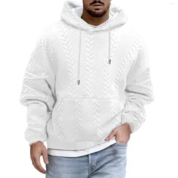 Men's Hoodies Autumn Casual Coat Hooded Long Sleeve Knitted Mens Thick Sweatshirt Lightweight Hoodie Men Zip Up Sweatshirts Plain