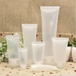 All-match Frosted Plastic Bottle Reusable Empty Cosmetic Soft Tubes Container Screw Flip Cap Lotion Shampoo Squeeze Bottle