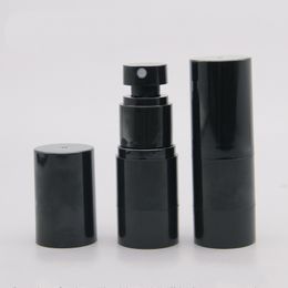 100pcs 15ml black Vacuum emulsion pump bottle airless Spray bottles empty lotion bottles container with pump