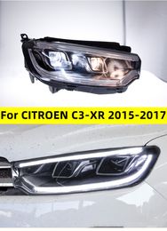 Auto Accessory LED Headlights for Citroen C3-XR 20 15-20 17 Turn Signal Highlight LED Front Lamp Car Assembly