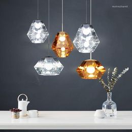 Pendant Lamps Nordic Luxury Glass Creative Personalized Restaurant Bar Clothing Store Model Room Big Diamond Chandelier