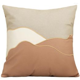 Pillow High Quality Cover 45x45CM Stitching Cloth Geometric Decorative Case Home Bedroom Sofa Chair Art Decor Pillowcase