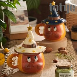 Star People Joint Water Cups 3D Cartoon Ceramic Cup Couples Home Cute Mug Creative Coffee Mug Gift Box