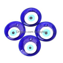 Charms Turkey Evil Eye Glass Charms Pendant For Luckly Bracelet Bangle Jewellery Accessories Findings 30/40/50Mm Drop Delivery Jewellery J Dhrhq