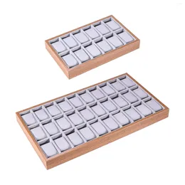 Jewellery Pouches Tray For Men Women Watch Holder Display Wood