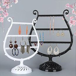 Jewellery Pouches Bags Black White Colour Display For Earrings Necklace Ring Pendant Bracelet Stand Tray Storage Racks Organiser Holder Suppli